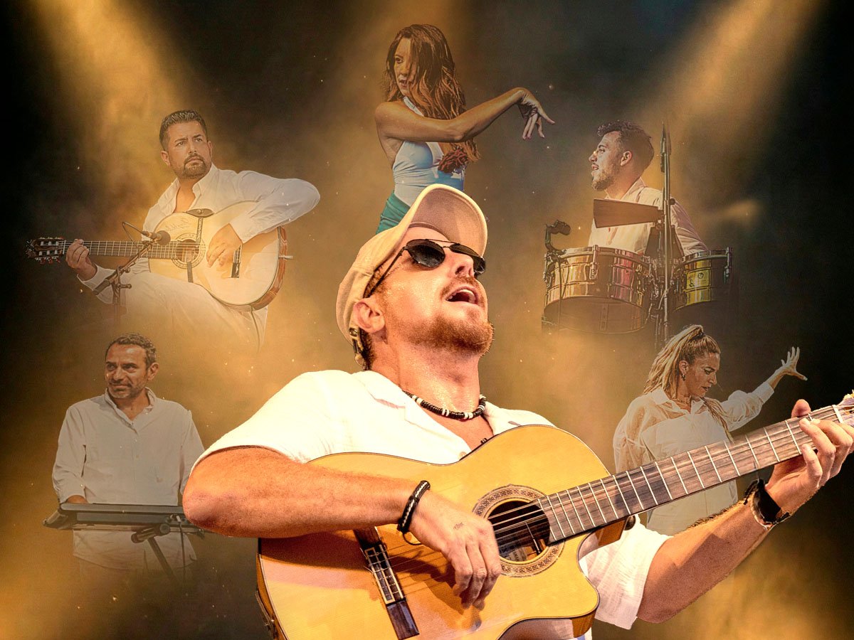 Charly Gitanos en directo - guitarrista y cantante flamenco español - Ein Stück Spanien live show